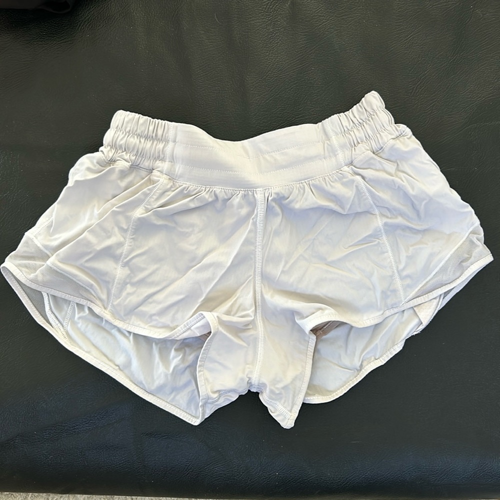 Lululemon White Hotty Hot Shorts